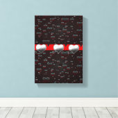 toile étirée Imprimer Saint-Valentin (Insitu (Plancher de Bois))