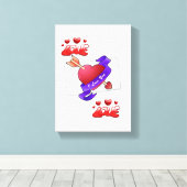 toile étirée Imprimer Saint-Valentin (Insitu (Plancher de Bois))