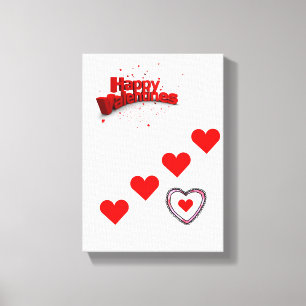 toile étirée Imprimer Saint-Valentin