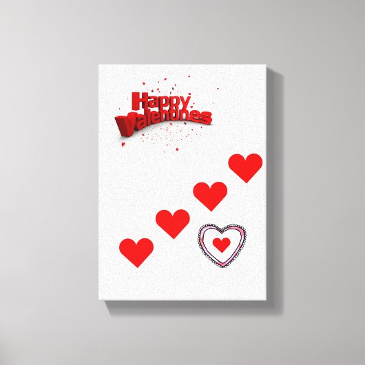 toile étirée Imprimer Saint-Valentin (Recto)