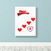 toile étirée Imprimer Saint-Valentin (Insitu (Plancher de Bois))