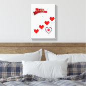 toile étirée Imprimer Saint-Valentin (Insitu(Chambre))