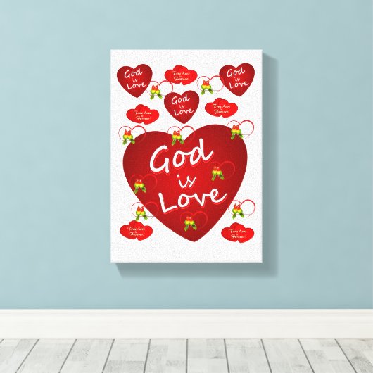 toile étirée Imprimer Saint-Valentin (Insitu (Plancher de Bois))