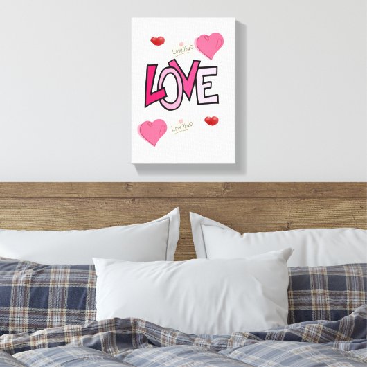 toile étirée Imprimer Saint-Valentin (Insitu(Chambre))