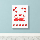 toile étirée Imprimer Saint-Valentin (Insitu (Plancher de Bois))