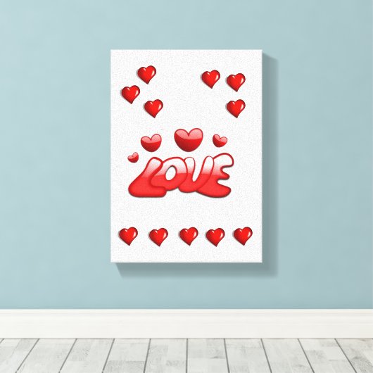 toile étirée Imprimer Saint-Valentin (Insitu (Plancher de Bois))