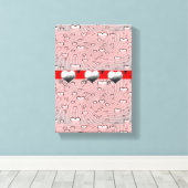 toile étirée Imprimer Saint-Valentin (Insitu (Plancher de Bois))