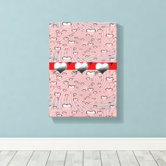 toile étirée Imprimer Saint-Valentin (Insitu (Plancher de Bois))