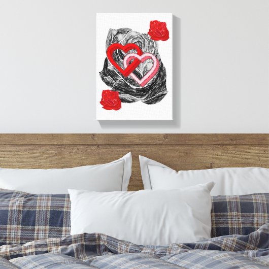 toile étirée Imprimer Saint-Valentin (Insitu(Chambre))