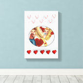 toile étirée Imprimer Saint-Valentin (Insitu (Plancher de Bois))