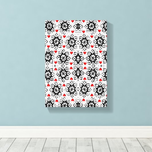 toile étirée Imprimer Saint-Valentin (Insitu (Plancher de Bois))