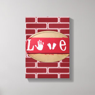 Toile étirée Imprimer Saint Valentin Amour