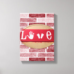 Toile étirée Imprimer Saint Valentin Amour