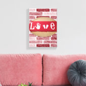 Toile étirée Imprimer Saint Valentin Amour (Insitu(Salon))