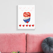 Toile étirée Imprimer Saint Valentin Popcorn (Insitu(Salon))