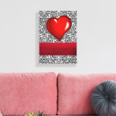 toile étirée Imprimer Saint Valentin Vintage (Insitu(Salon))