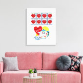 toile étirée Imprimer Saint Valentin Vintage (Insitu(Salon))