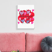 toile étirée Imprimer Saint Valentin Vintage (Insitu(Salon))