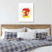toile étirée Imprimer Saint Valentin Vintage (Insitu(Chambre))