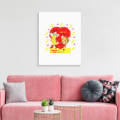 toile étirée Imprimer Saint Valentin Vintage (Insitu(Salon))