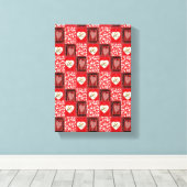 toile étirée Imprimer Saint Valentin Vintage (Insitu (Plancher de Bois))