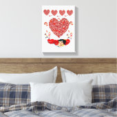 toile étirée Imprimer Saint Valentin Vintage (Insitu(Chambre))