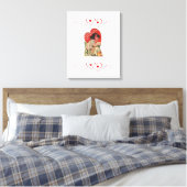 toile étirée Imprimer Saint Valentin Vintage (Insitu(Chambre))
