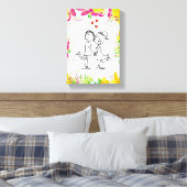 toile étirée Imprimer Saint Valentin Vintage (Insitu(Chambre))