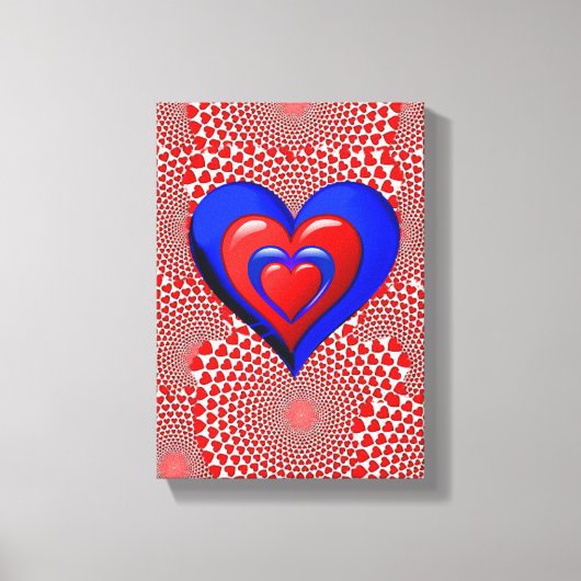 toile étirée Imprimer Saint Valentin Vintage (Recto)