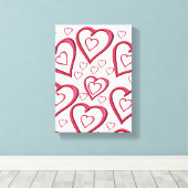 toile étirée Imprimer Saint Valentin Vintage (Insitu (Plancher de Bois))