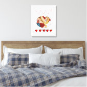 toile étirée Imprimer Saint Valentin Vintage (Insitu(Chambre))