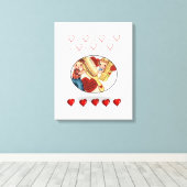 toile étirée Imprimer Saint Valentin Vintage (Insitu (Plancher de Bois))