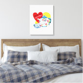 toile étirée Imprimer Saint Valentin Vintage (Insitu(Chambre))