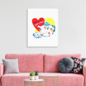 toile étirée Imprimer Saint Valentin Vintage (Insitu(Salon))
