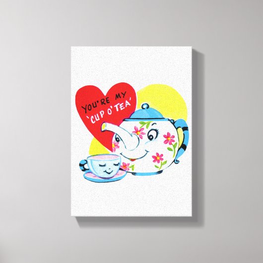 toile étirée Imprimer Saint Valentin Vintage (Recto)