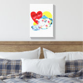 toile étirée Imprimer Saint Valentin Vintage (Insitu(Chambre))