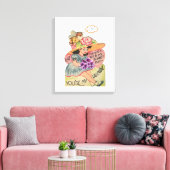 toile étirée Imprimer Saint Valentin Vintage (Insitu(Salon))