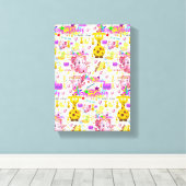 Toile étirée Imprimer un caractère sauvage (Insitu (Plancher de Bois))