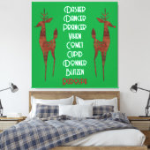 Toile étirée - Père Noël Reindeer - Rudolph (Insitu(Chambre))