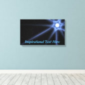 Toile Étoile brillante (Insitu (Plancher de Bois))