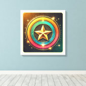 Toile Étoile céleste (Insitu (Plancher de Bois))