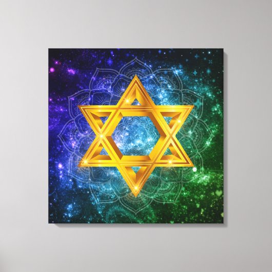 Toile Etoile de David Galaxy - Magen David Stretched (Recto)