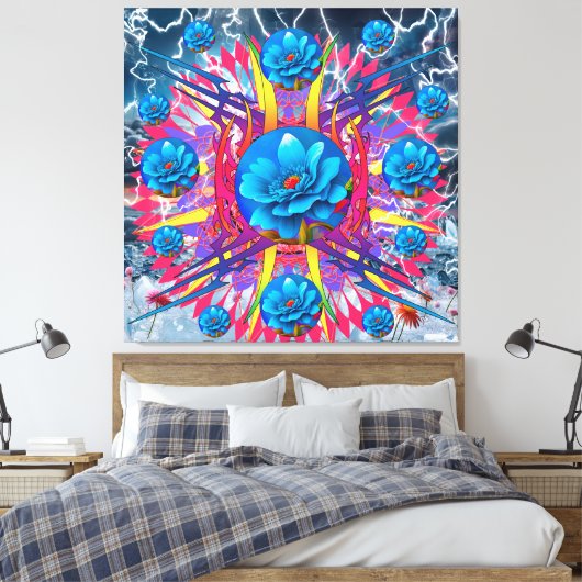 Toile Étoile de fleurs (Insitu(Chambre))