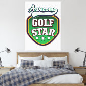 Toile Étoile de golf géniale  (Insitu(Chambre))