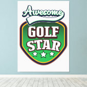 Toile Étoile de golf géniale  (Insitu (Plancher de Bois))