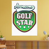 Toile Étoile de golf géniale  (Insitu(Salon))
