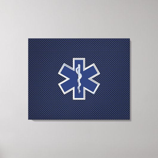 Toile Étoile de vie Services Médicales d'urgence paraméd (Recto)