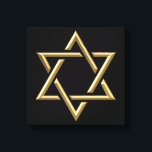 Toile Étoile d'or de David<br><div class="desc">Golden Star of David N'hésitez pas à ajouter vos propres mots et/ou photos à cet article via les grands outils de personnalisation de Zazzle. Cette conception est également disponible sur des dizaines d'autres produits. Merci de vous être arrêté ! Que Dieu vous bénisse !</div>