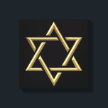 Toile Étoile d'or de David<br><div class="desc">Golden Star of David N'hésitez pas à ajouter vos propres mots et/ou photos à cet article via les grands outils de personnalisation de Zazzle. Cette conception est également disponible sur des dizaines d'autres produits. Merci de vous être arrêté ! Que Dieu vous bénisse !</div>