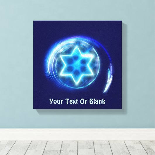 Toile Étoile encerclée (Insitu (Plancher de Bois))